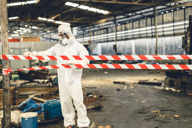 Professional Biohazard technician working in Lake Worth, TX